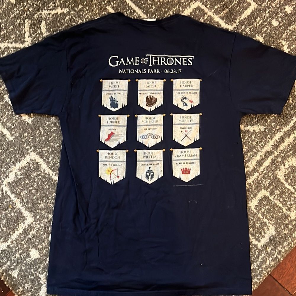 MLB Washington Nationals Game of Thrones gameday t-shirt, size M - Picture 2 of 5